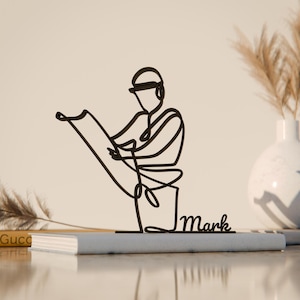Personalized Architect Figure - Minimalist Architecture Sculpture