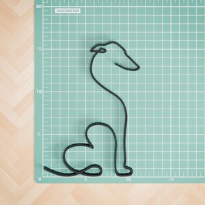 Greyhound Dog Figure 10 - Minimalist Puppy Sculpture image 7