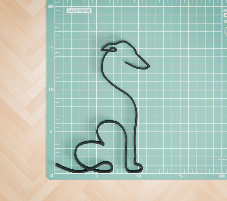 Greyhound Dog Figure 10 - Minimalist Puppy Sculpture image 7