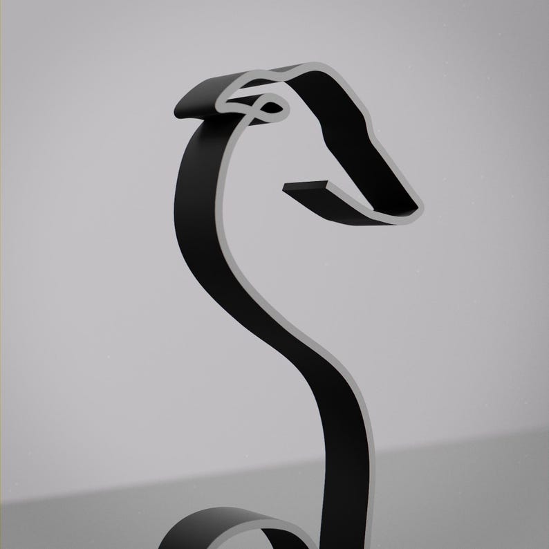 Greyhound Dog Figure 10 - Minimalist Puppy Sculpture image 3