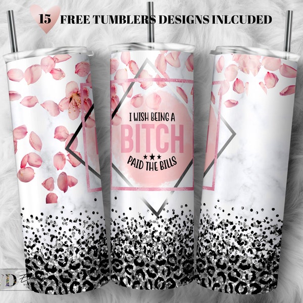 Tumbler Wrap Funny Sarcastic Quote Seamless Tumbler Design Floral  Print Sublimation Designs Downloads - Skinny 20oz - PNG 2022