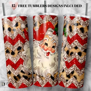 Santa Weihnachten Becher Png, 20 Unzen Skinny Becher Sublimation Designs, Santa Png,Weihnachts Png,Weihnachtsbecher Png,Instant Download