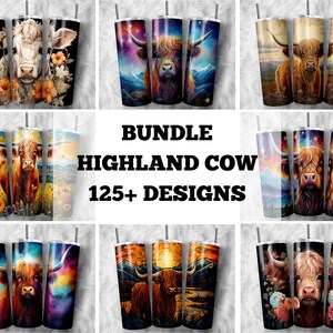 125+ Highland Cow Tumbler Wrap Bundle, 20 oz Skinny Tumbler Wrap, Highland Cow Sublimation Designs, Highland Cow Straight Tumbler Wrap PNG
