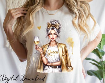 Queen Girl Png, Boss Babe Png, Boss Girl Png, Boss Lady Png, Sublimation Design, Boss Babe Clipart, Digital Download, Business Png