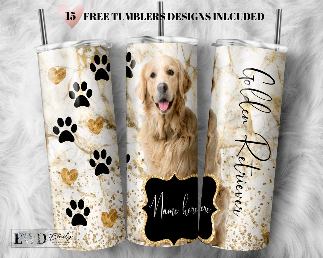 Golden Retriever Mom Tumbler Wrap -20 Oz Sublimation Tumbler Wrap - PNG ...
