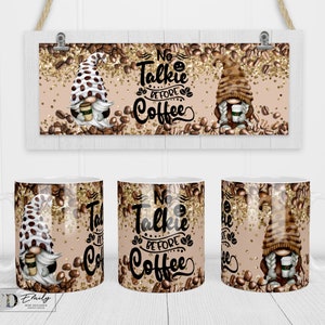 Coffee Gnomes Milky Way - Sublimation Coffee Mug Wrap - PNG Design