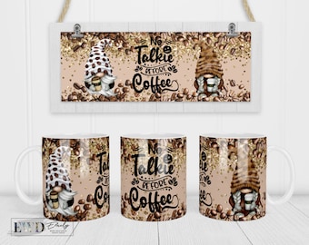Koffiekabouters Melkweg - Sublimatie Koffiemok Wrap - PNG-ontwerp
