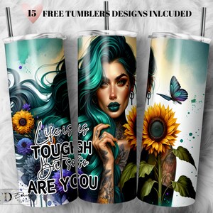 Bicchiere da 20 once con motivo &quot;Sunflower Self-Love&quot; (download digitale)