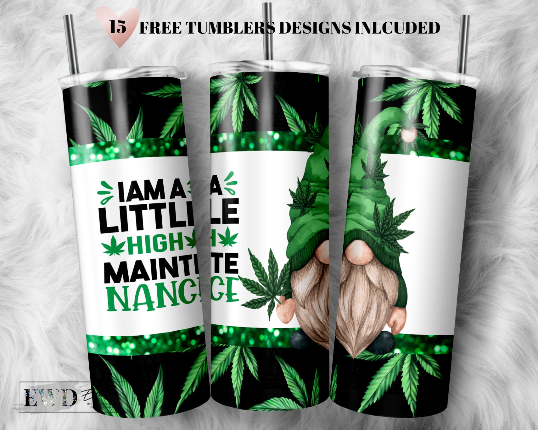 Marijuana Tumblers for Men  Cannabis Graphic by BatVet · Creative