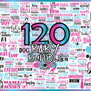 Baby SVG Bundle, Baby Onesie SVG, Newborn SVG Bundle, Baby Quote Bundle, Cute Baby Saying svg, Funny Baby svg, Baby Girl, Baby Boy, Cut File