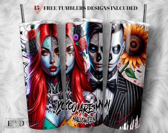 Halloween Tumbler Wrap: Spooky Season Sublimation Design (Digital Download)