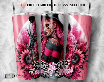 Horror Tumbler Wrap: Sarcastic Dream Design (20oz PNG Digital Download)
