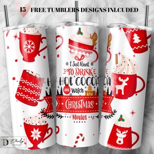 Christmas 20oz Skinny Tumbler Design, Christmas Tumbler, Christmas Tumbler wrap Sublimation Template - PNG Download 2023