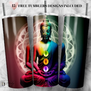 Bouddha 20 oz Skinny Tumbler Sublimation Design, Instant Digital Download PNG, tumbler wrap PNG