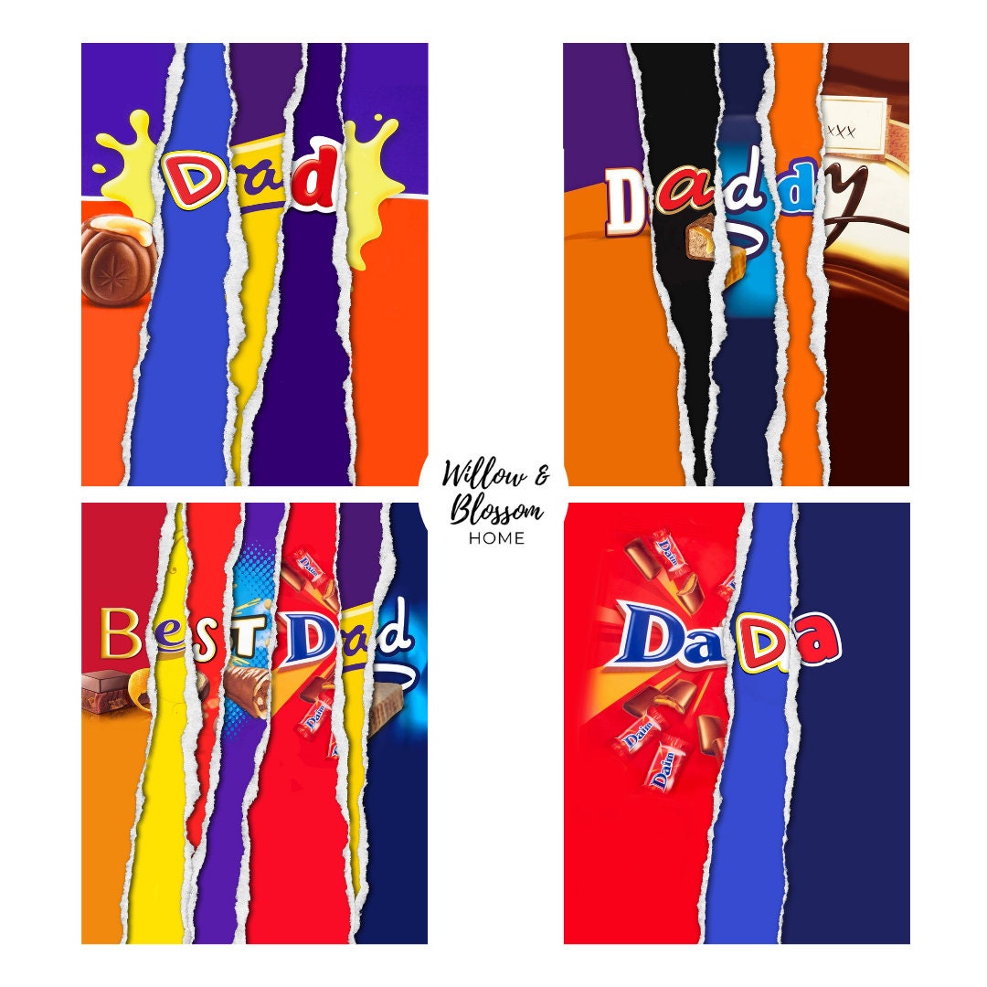 Fathers day Gift Novelty chocolate bar. WRAPPER ONLY. Etsy