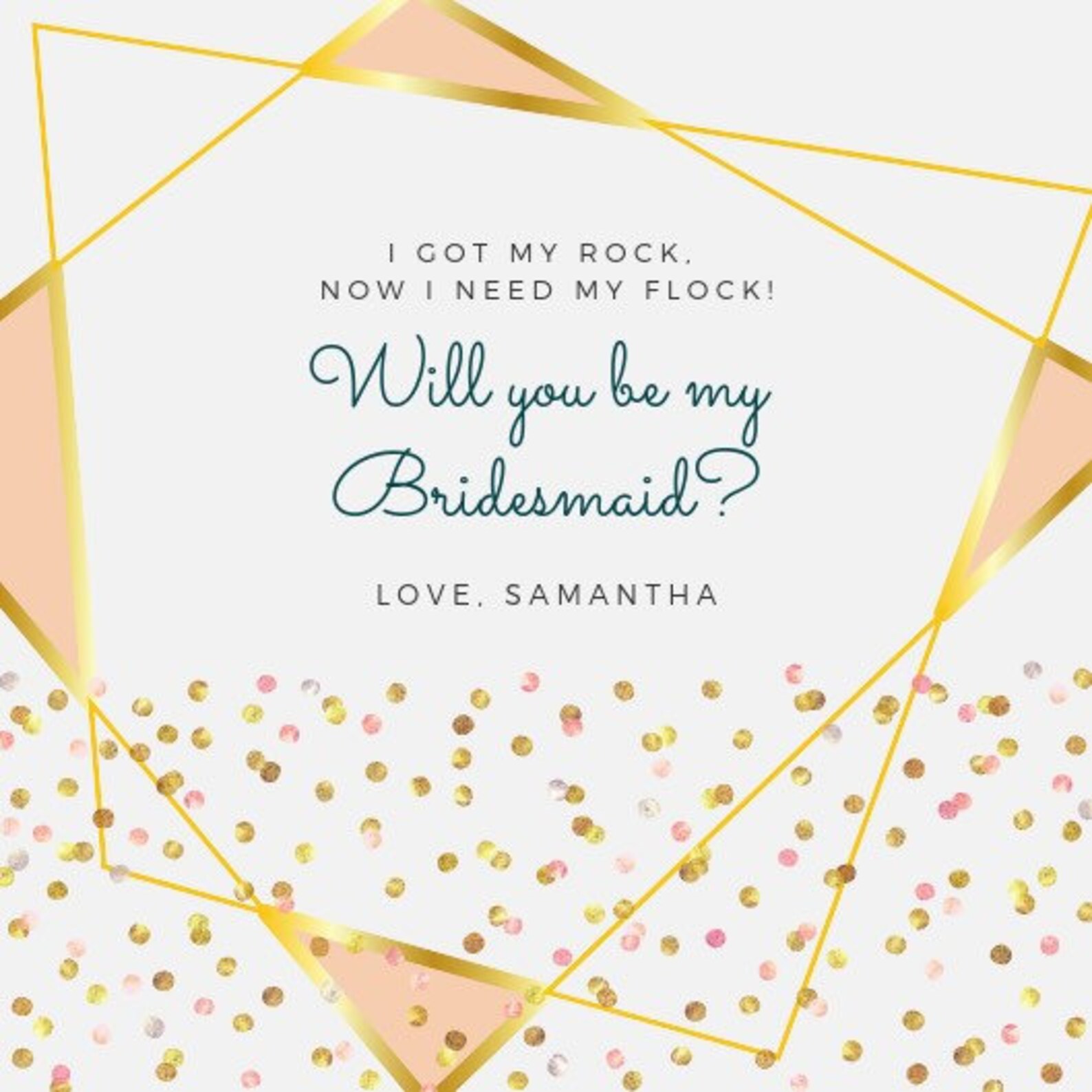 Bridesmaid Friend Proposal customizable digital file PDF Etsy