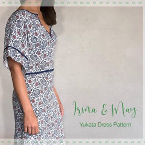 Yukata Kimono Style Dress Schnittmuster zum Herunterladen