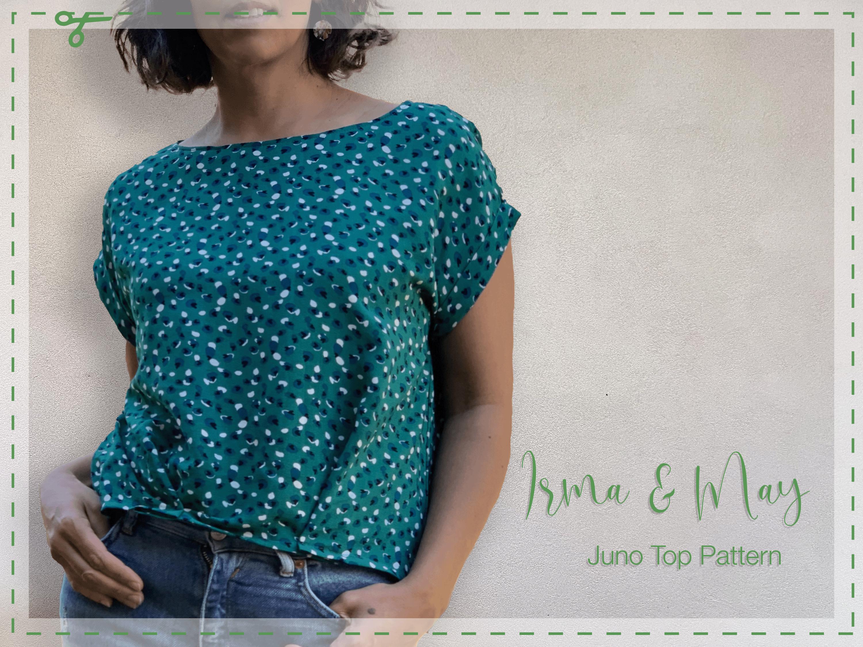 Juno Not Sew Boxy Top Downloadable Pattern - Etsy