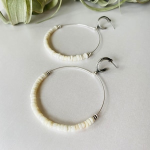 Puka Muschel Creolen