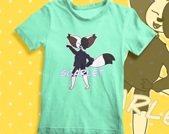 SCARLET by Adri - Tween for Tween Collection, design by a 12 year old Girl . Excelent handrawed and digital printed in a TSHIRT
