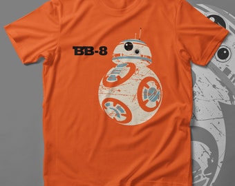 BB-8 DROID t-shirt, Star Wars, droid, Digital Printed, combed poly+ring spun cotton for less shrink, T-shirt