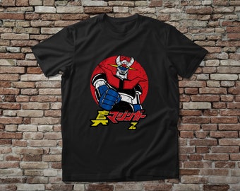 Mazinger Z Fan tee, Digital Printed, combed poly+ring spun cotton for less shrink, T-shirt, Mazinger Z, cartoons eighty