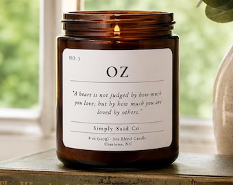 Wizard of Oz Candle | Book Lover Gift | Teacher Appreciation Gift | Literary Soy Candle | Glinda Inspired | Best Friend Gift | Wood Wick