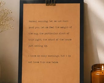 Mindfulness Wood Sign | Inspirational Quote Sign | Slow Down Gift | Present Moment Wall Art | Gratitude Gift for Her | 9x12 Wood Board