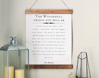 The Wonderful Things You Will Be, Martin, Nursery Quote