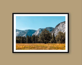 Yosemite Valley Photography Print: National Park Landscape Art