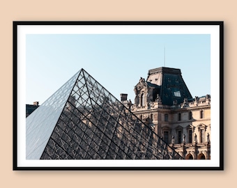 Louvre Pyramid Print: Paris Architecture Photography