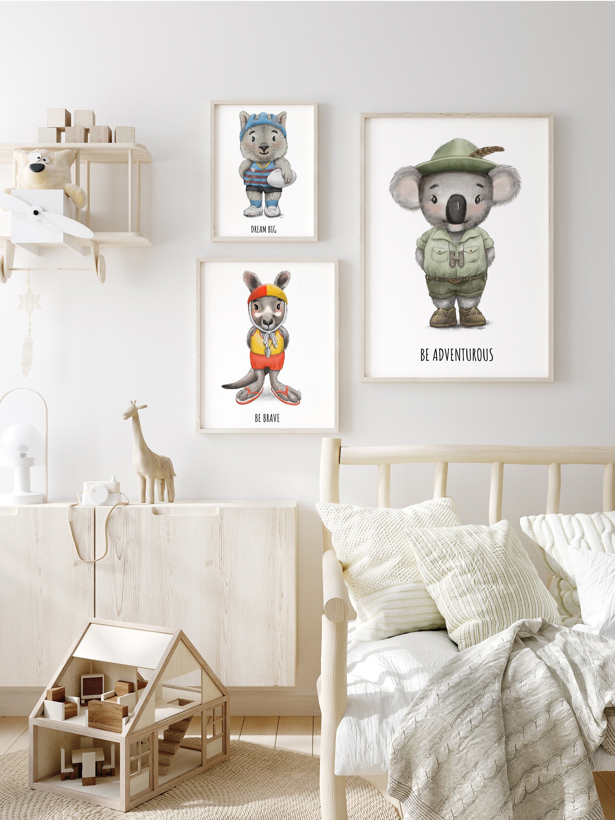 Australian Nursery Decor Set of 5 Digital Download Wall Art - Etsy