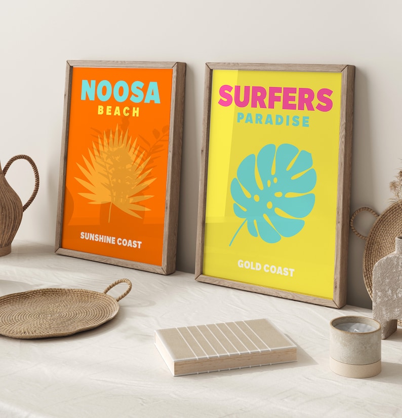 Set of 8 Australian Beaches Wall Art Digital Download Etsy