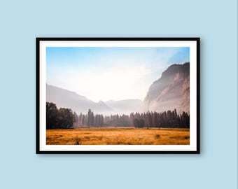 Yosemite Misty Valley Print: National Park Fine Art Photography
