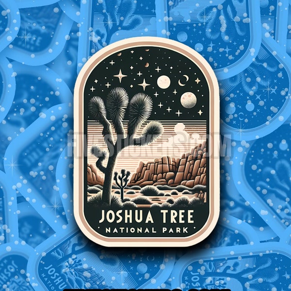 Joshua Tree National Park Travel Sticker // Decal for suitcase, laptop, car or water bottle, luggage tag, travel gift