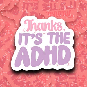Waterdichte sticker ADHD Mental Health Matters Therapy Awareness