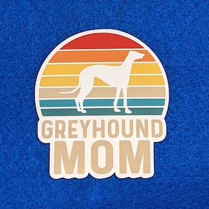 Adesivo Greyhound mamma, adesivo Greyhound, regali Greyhound, adesivo in vinile