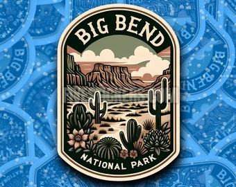 Big Bend National Park Travel Sticker //  Decal for suitcase, laptop, car or water bottle, luggage tag, travel gift