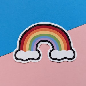 Rainbow Sticker | LGBTQ Stickers | Pride Stickers for Water Bottle, Gay Stickers for Laptops, Queer