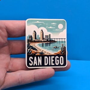 Adesivo de viagem para San Diego, mala, laptop, decalque para carro, presente de viagem exclusivo
