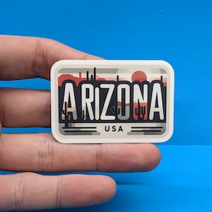 Arizona Sticker // USA State Aufkleber für Koffer, Laptop, Auto oder Wasserflasche, Gepäckanhänger, Reisegeschenk