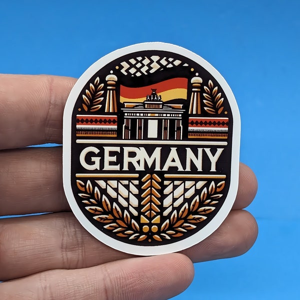 Germany Travel Sticker #001  // Country Decal for suitcase, laptop, car or water bottle, luggage tag, travel gift