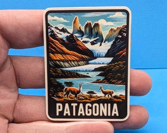 Patagonia Travel Sticker // Decal for suitcase, laptop, car or water bottle, luggage tag, travel gift