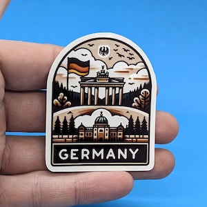 Germany Travel Sticker #002  // Country Decal for suitcase, laptop, car or water bottle, luggage tag, travel gift