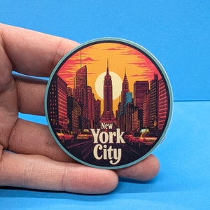 Adesivo de viagem de Nova York nº 003 // Adesivo de Nova York para mala, laptop, carro ou garrafa de água, etiqueta de bagagem, presente de viagem