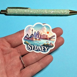 Sydney Reiseaufkleber - Australien Aquarell Kofferaufkleber für Gepäck, Laptops - Reisegeschenk