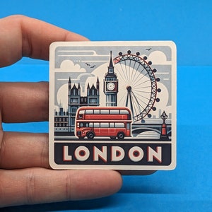 Adesivo de viagem de Londres para malas, laptops, garrafas de água, presente de viagem perfeito