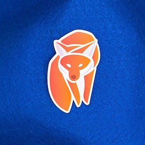 Prachtige Fox-vinylsticker, perfect voor planners, laptops, auto's en meer!