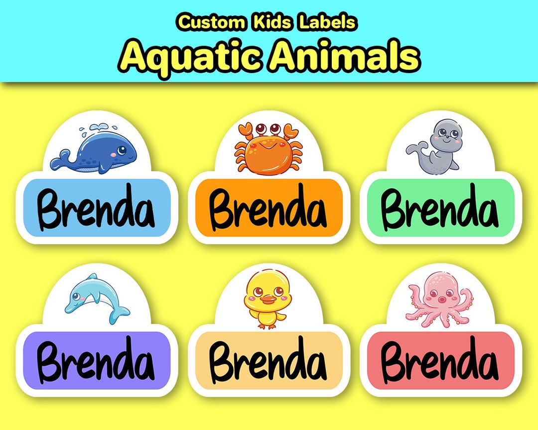 Cute Custom Daycare Labels 12 Dishwasher Safe Labels Etsy