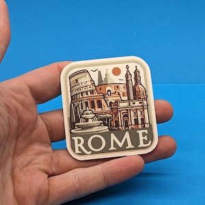 Adesivo da viaggio Roma per valigia, portatile, auto, bottiglia d'acqua, regalo di viaggio perfetto